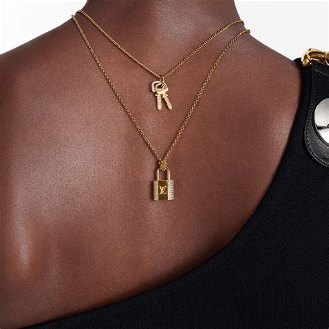 lv padlock chain necklace|LV Padlock Necklace S00 .